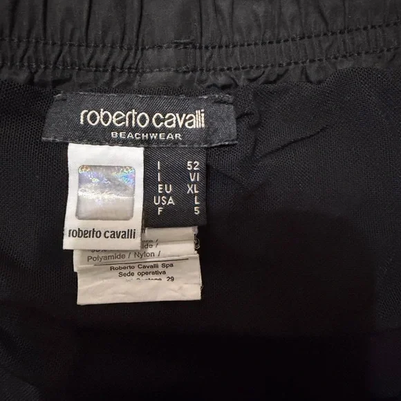 Roberto Cavalli Black and White swim shorts new